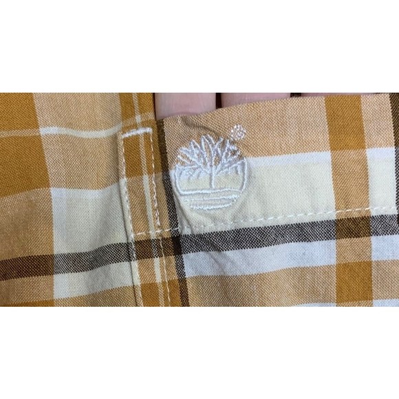 Timberland Men's Plaid Button-Up Shirt Size Large - Picture 7 of 8
